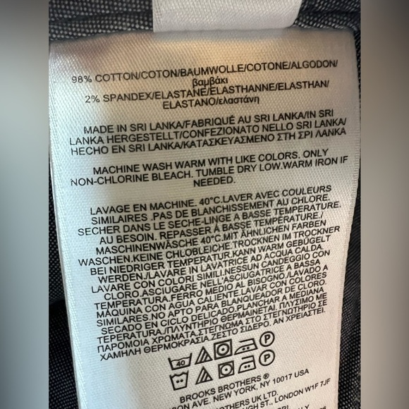 Brooks Brothers khaki flat front blue flags all over print sz 33 preppy shorts - Picture 5 of 10